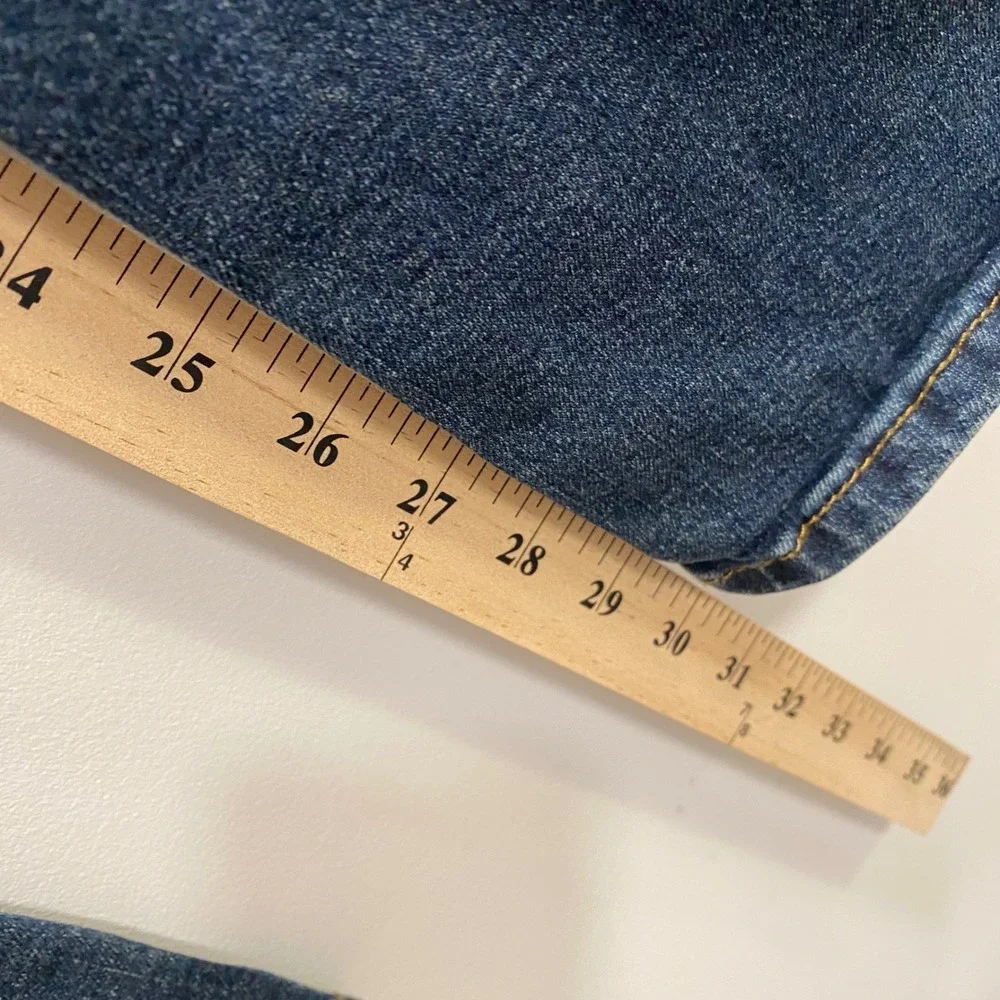 Signature by Levi Strauss Jeans Mens 36x32 Blue Straight Fit WaterLess Denim